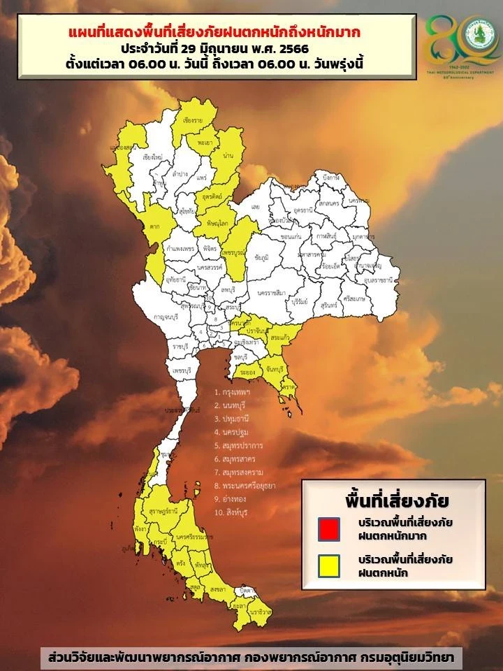 ฝนตกหนักถึงหนักมาก