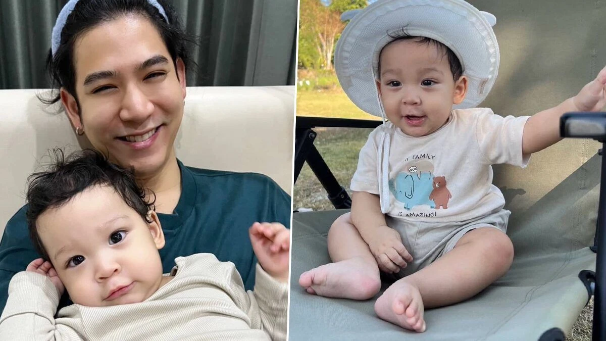สำเนาถูกต้อง "พอร์ช ศรัณย์" ลงภาพเปิดตัว "น้องโฮม" ลูกชายครั้งแรก รู้ซึ้งหัวอกพ่อ